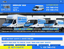 Tablet Screenshot of london-man-van.com